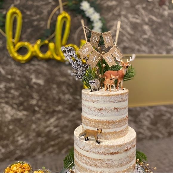 Oh Baby Cake Topper Burlap Banner - Picture 3 of 4